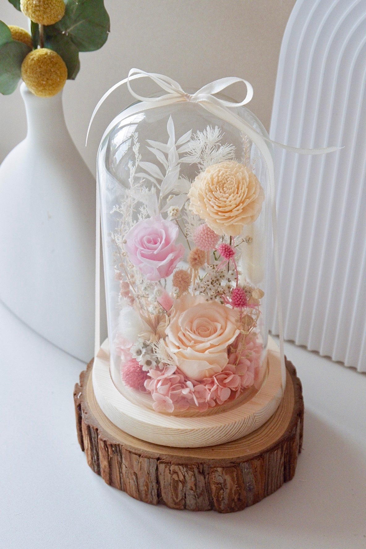 Blossom Preserved Large Bell Jar