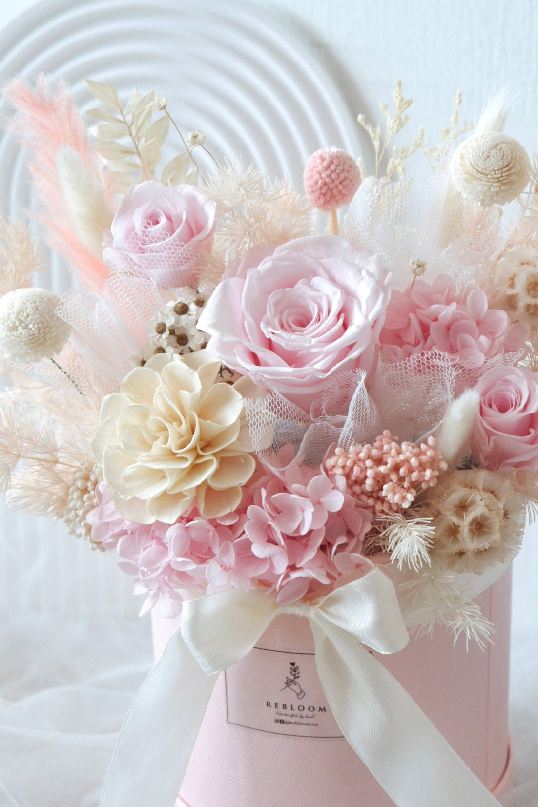 Pretty in Pink Preserved Bloom Box