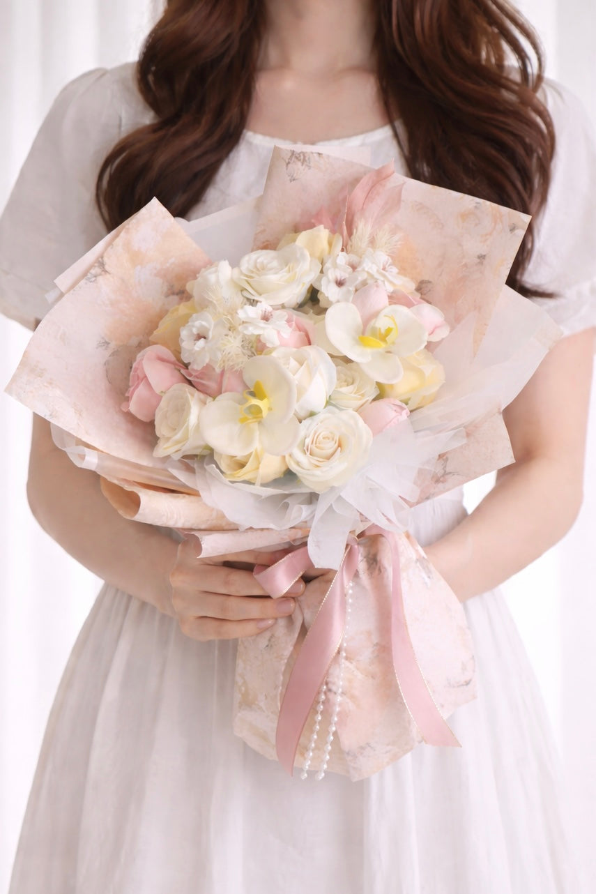 Blush Devotion Soap Flower Bouquet