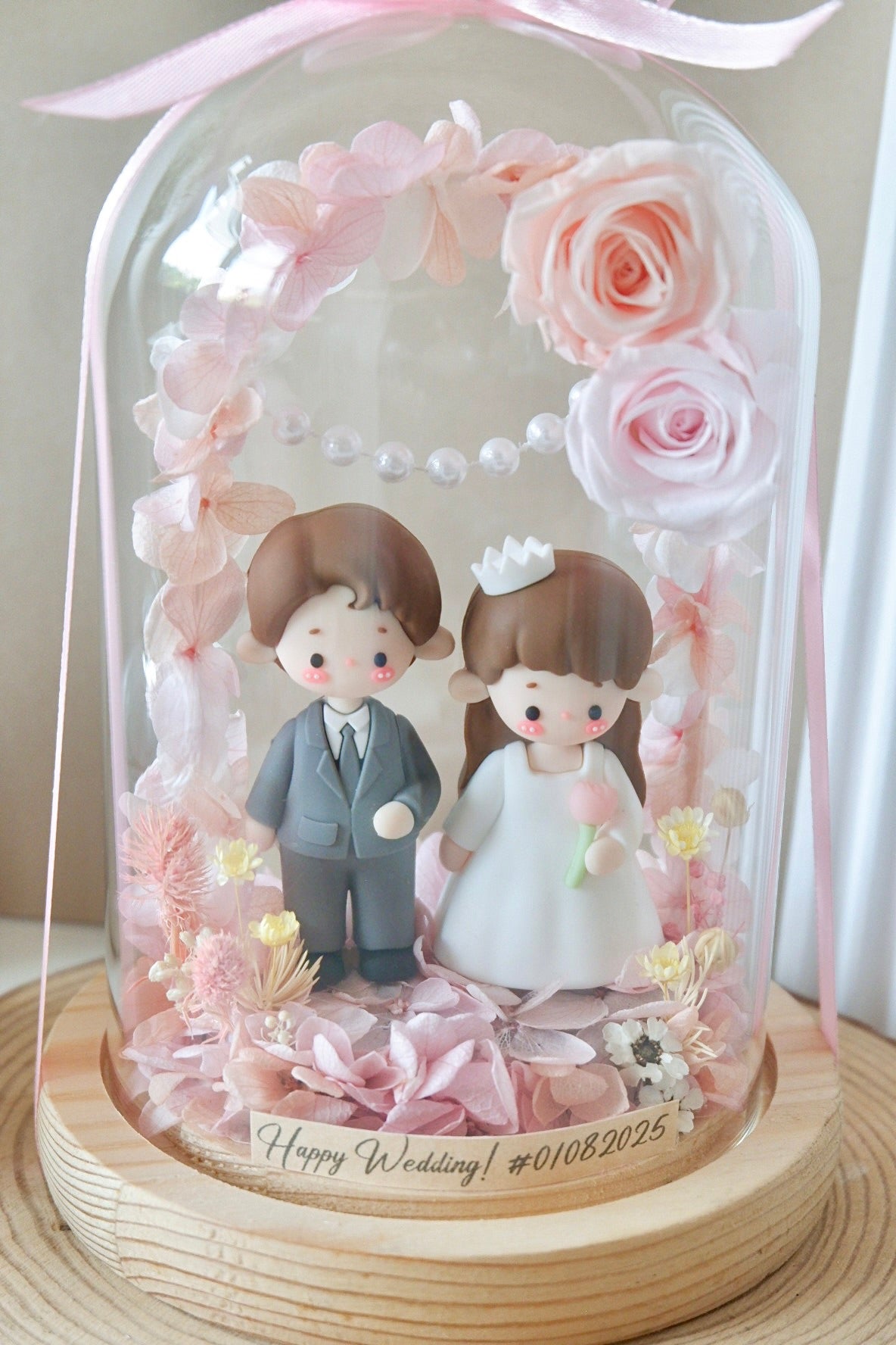 Eternal Preserved Standard Bell Jar with Lights