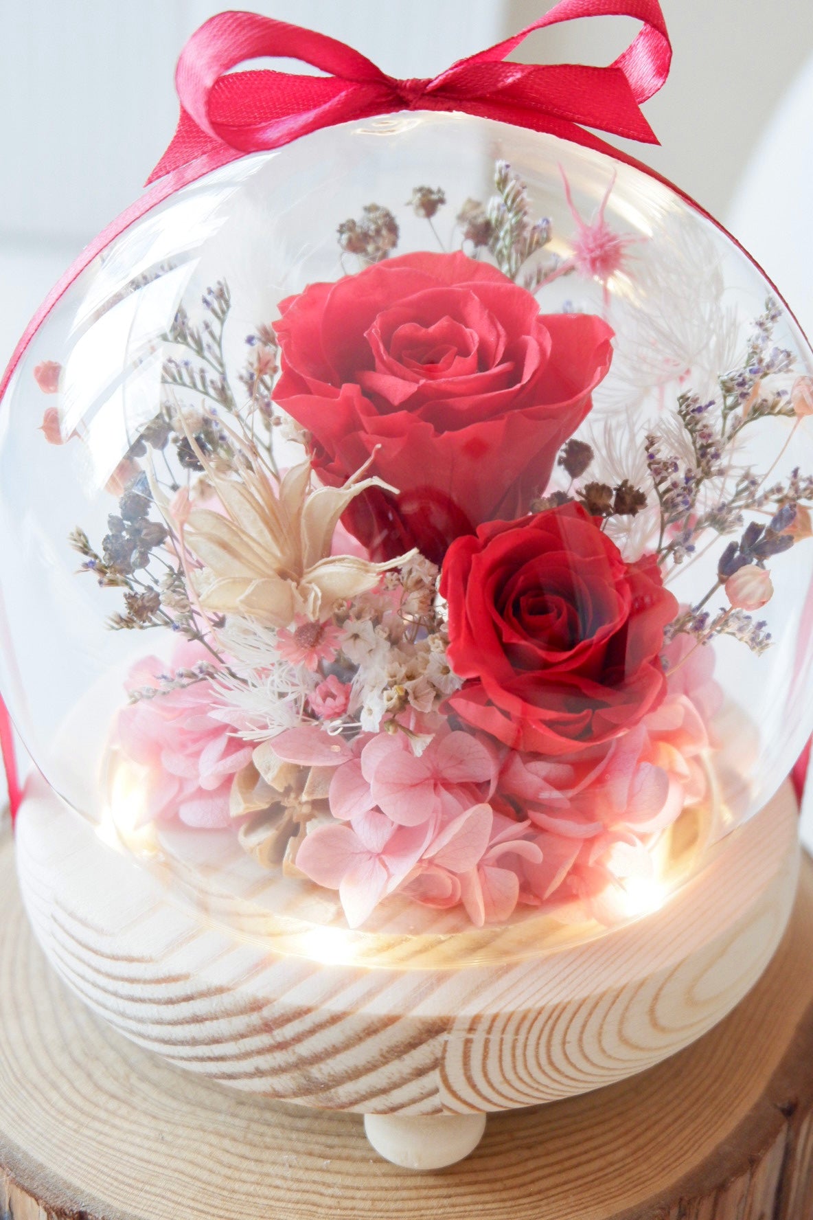 Ashley Small Preserved Snow Globe with Lights