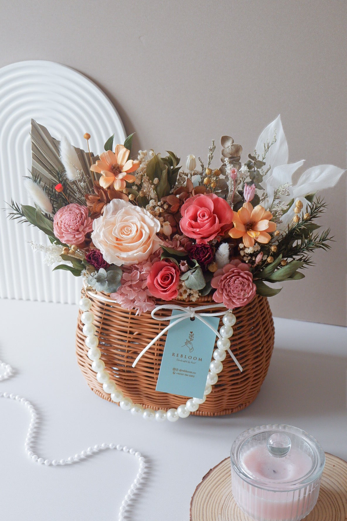 Florence Preserved Garden Basket