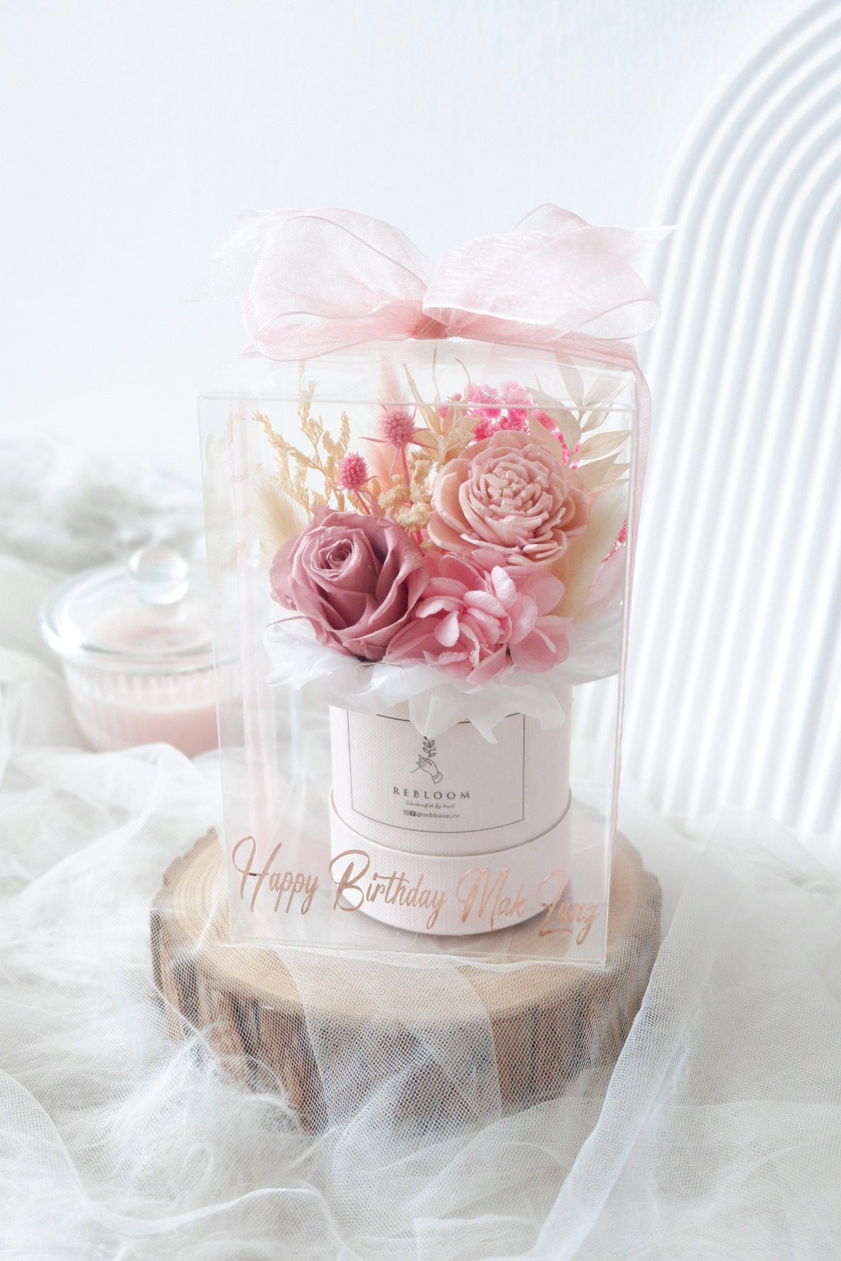 Mauve Petit Bloom Box