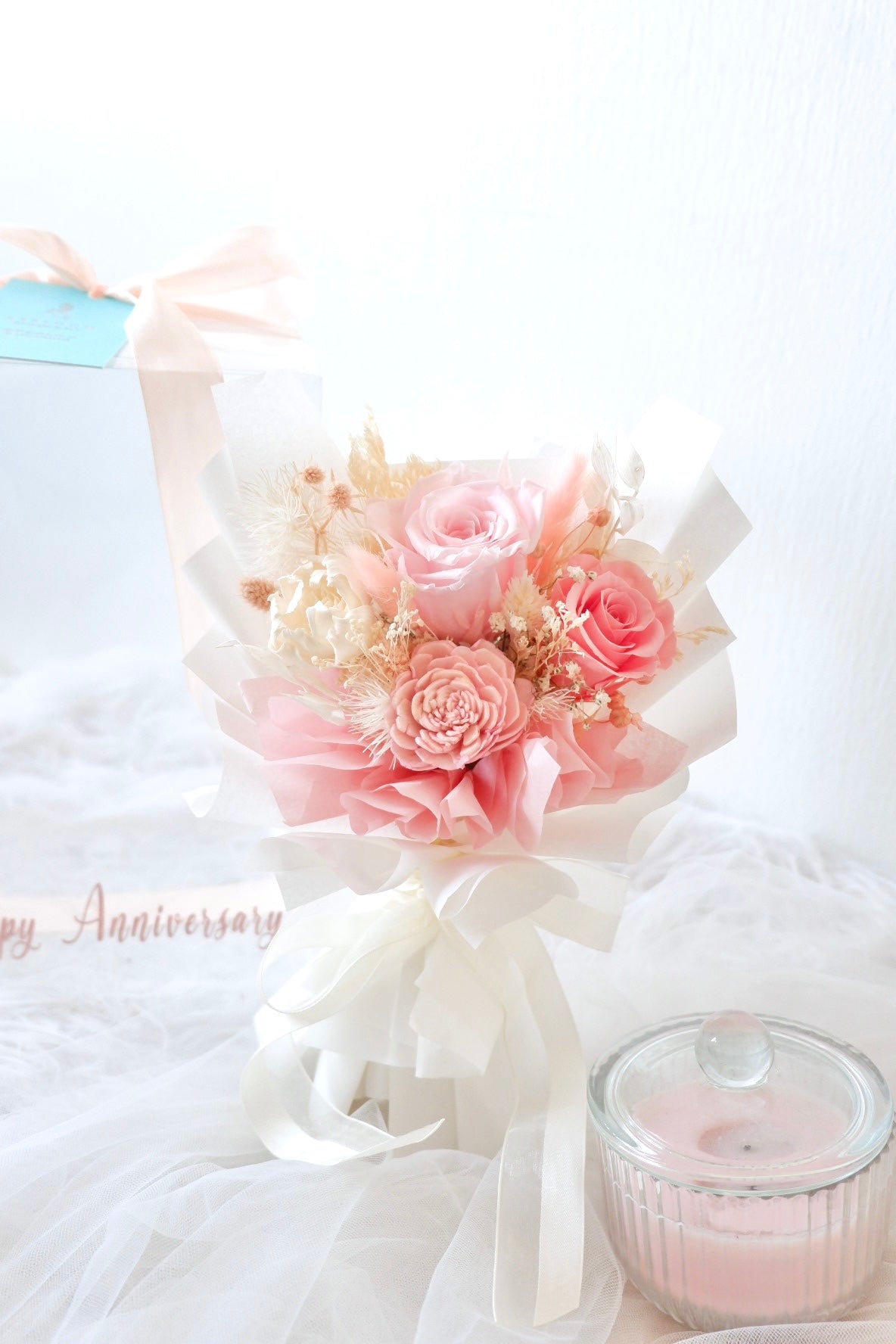 Cherish Preserved Bouquet (Pink)