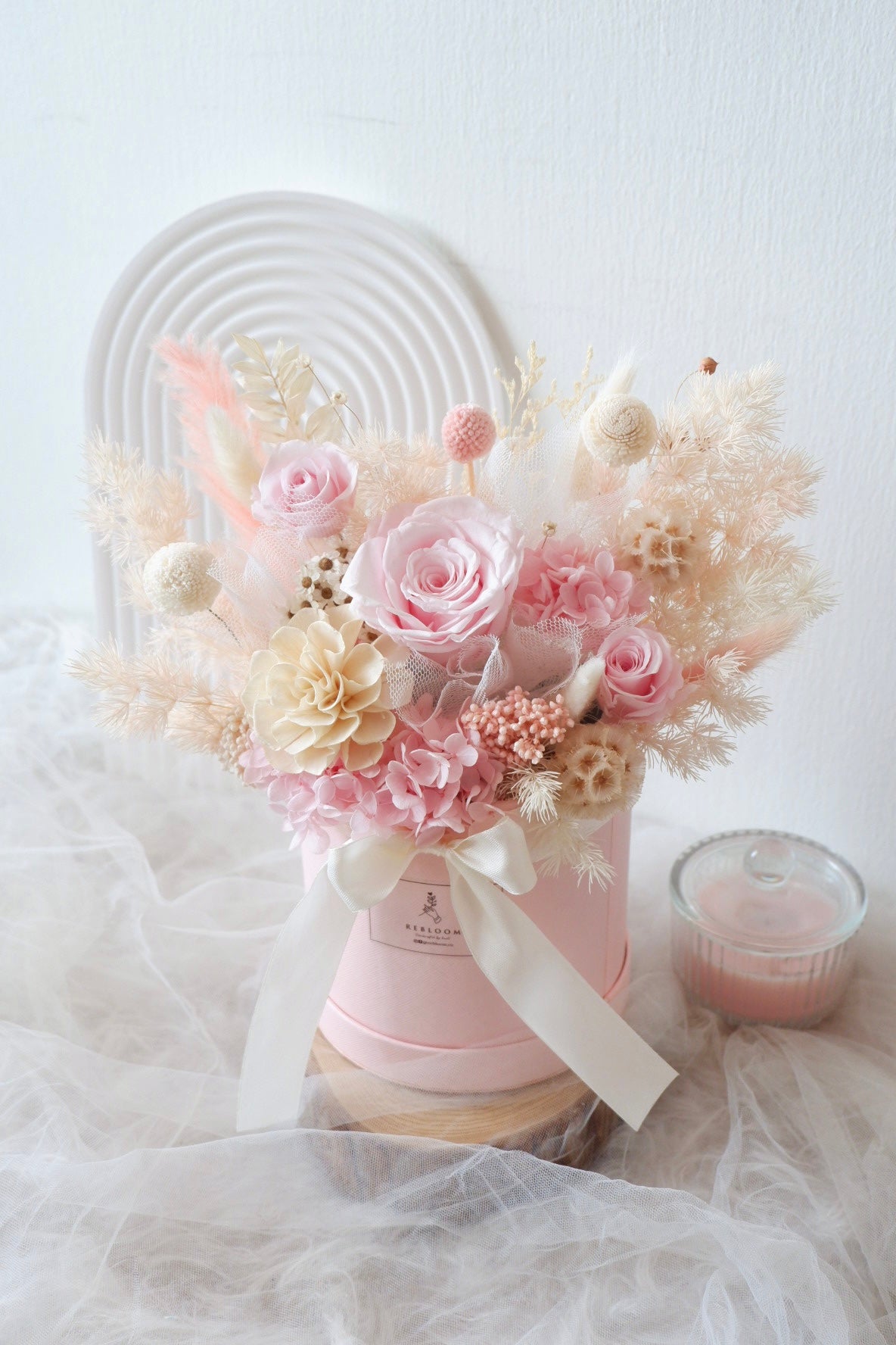 Pretty in Pink Preserved Bloom Box
