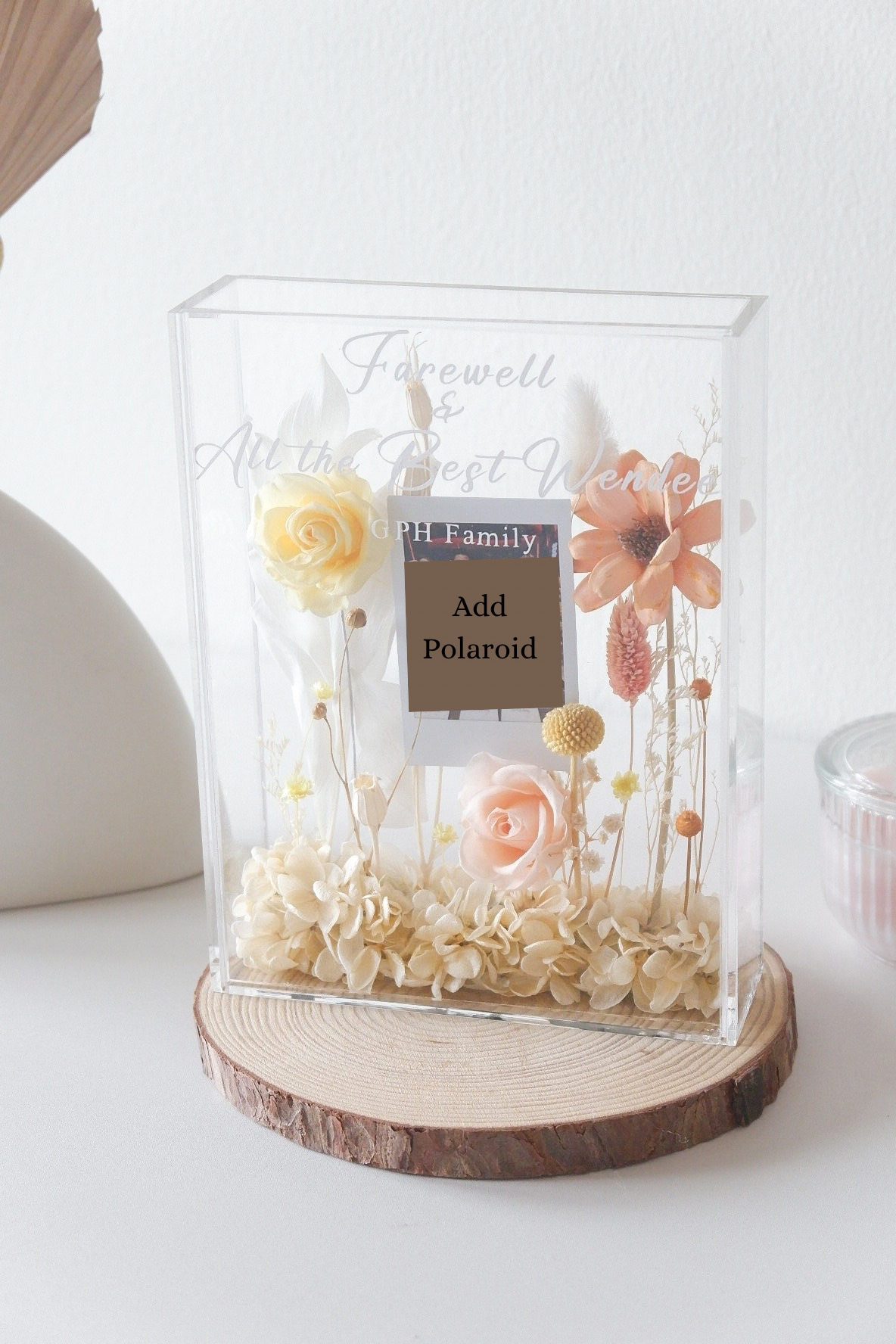 Honey Preserved Acrylic Frame