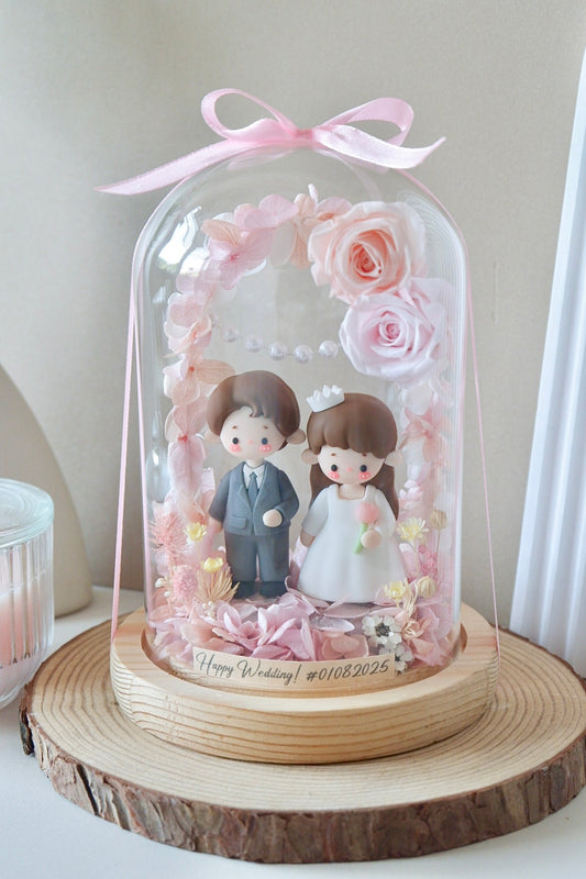Eternal Preserved Standard Bell Jar with Lights