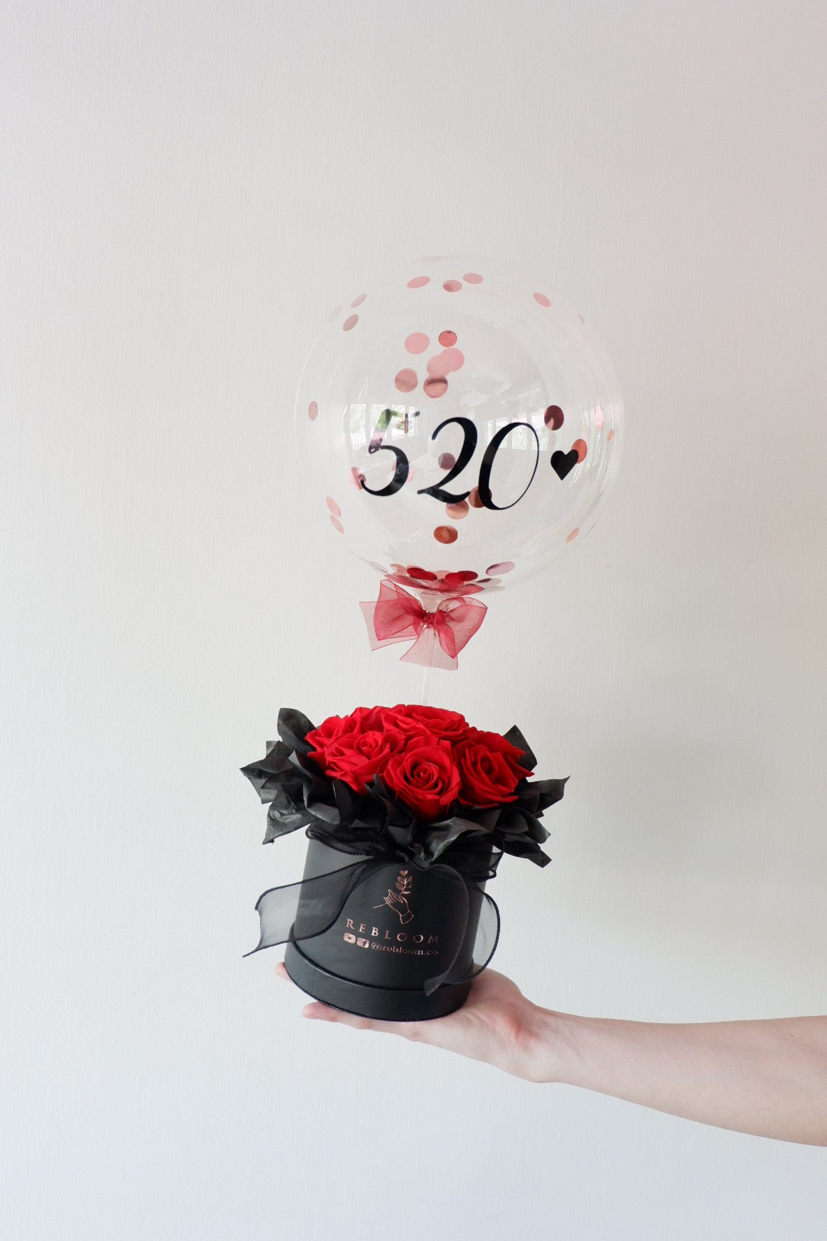 Classic Love Preserved Bloom Box (Red)